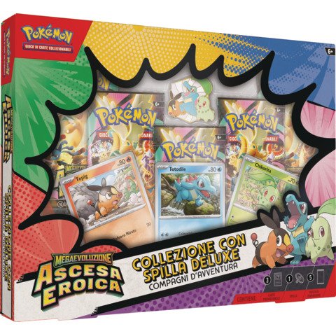 Collezione con spilla Deluxe Compagni d’Avventura Pokémon M2.5 (IT) PK10301-I