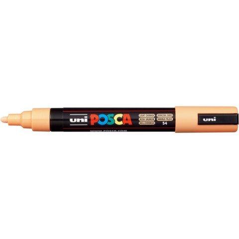 Marcatore a tempera POSCA Uni-Ball punta tonda 1,8-2,5 mm arancione chiaro M PC5M ACC