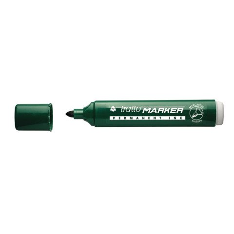 Marcatore permanente TRATTO Marker punta tonda 4,7 mm verde 841104