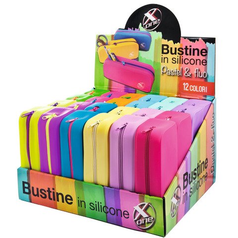 Espositore 24 bustine X-One colori assortiti silicone – 32NIK173