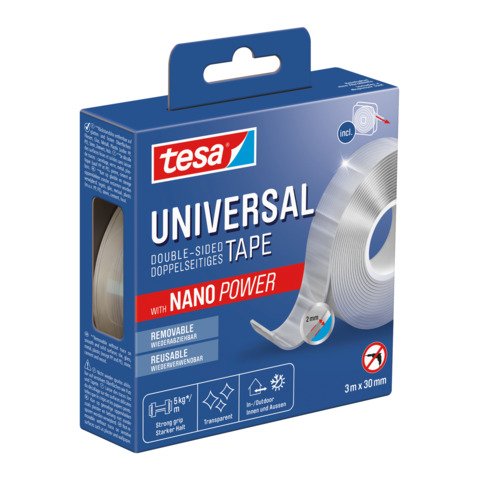 Nastro biadesivo universale con Nano Power Tesa 3 m x 30 mm 55810-00002-00