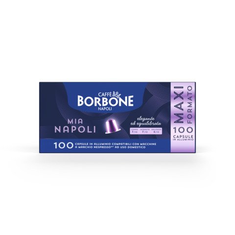 Capsule compatibili Nespresso® Caffè Borbone Mia Napoli miscela oro – conf. 100 pz – REBMIANAPOLI10X10N