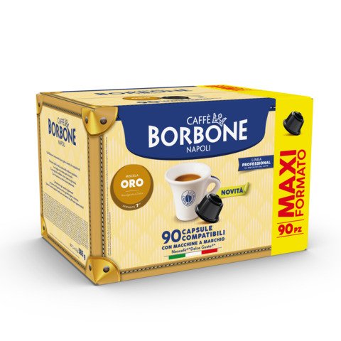 Capsule Caffe’ Borbone compatibili con Nescafe’ Dolce Gusto miscela oro – conf. 90 pz – DGBORO90N