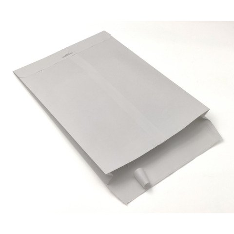 Buste a sacco Blasetti Monodex Bianco in carta kraft con 3 soffietti 120 g/m² – 23+4×33 cm – conf. 250 pz – 0821