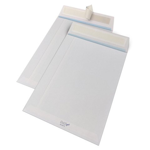 Buste a sacco Blasetti Self con strip 100 g/m² bianco – 19×26 cm – conf. 500 pz – 0628