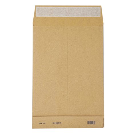 Buste a sacco Blasetti Monodex Avana in carta kraft 120 g/m² – fondo quadro – 30+4×40 cm – conf. 250 pz – 0936