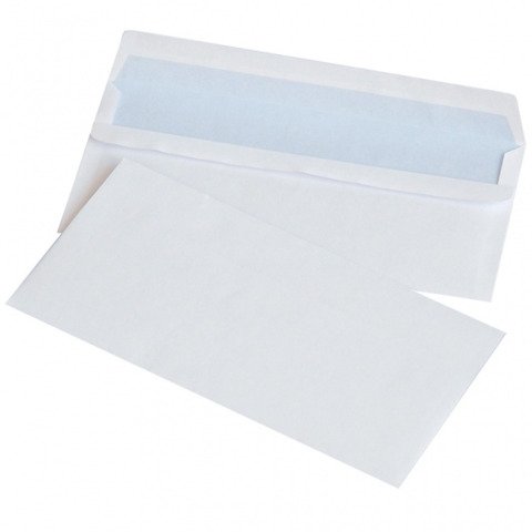 Buste autoadesive Office Products 75 g/m² bianco – 11×22 cm – senza finestra – conf. 1000 pz – 15203219-14