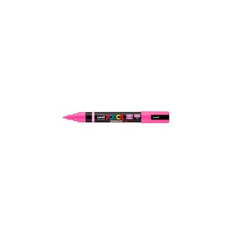 Marcatore a tempera Uni Posca con punta a pennello semi-flessibile 1-4 mm rosa M PC5BR RA