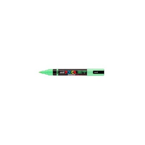 Marcatore a tempera Uni Posca con punta a pennello semi-flessibile 1-4 mm verde chiaro – M PC5BR VC