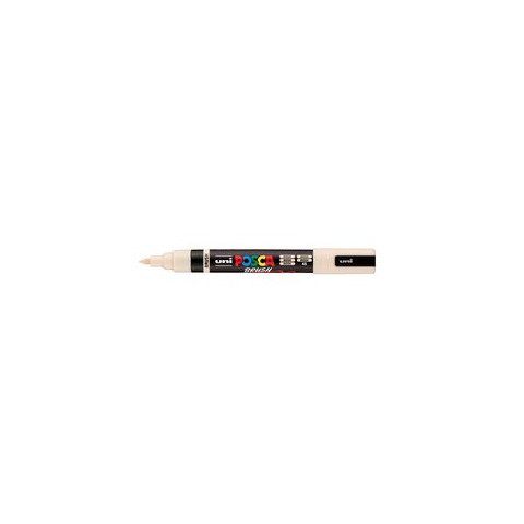 Marcatore a tempera Uni Posca con punta a pennello semi-flessibile 1-4 mm beige M PC5BR BG