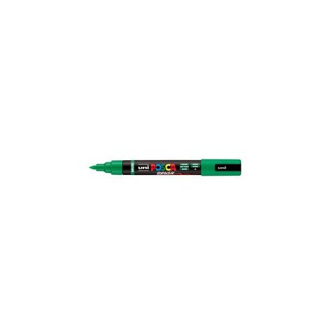 Marcatore a tempera Uni Posca con punta a pennello semi-flessibile 1-4 mm verde M PC5BR V