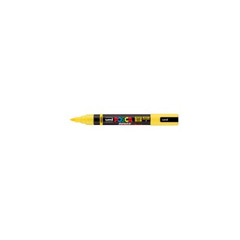 Marcatore a tempera Uni Posca con punta a pennello semi-flessibile 1-4 mm giallo M PC5BR G