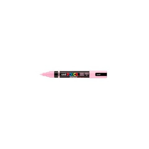 Marcatore a tempera Uni Posca con punta a pennello semi-flessibile 1-4 mm rosa chiaro – M PC5BR RAC