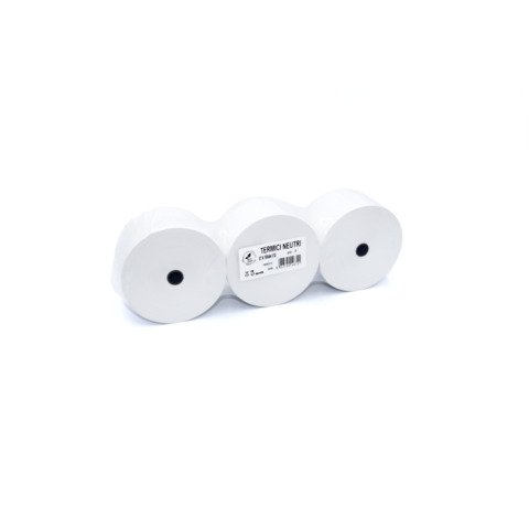 Rotoli termici per aree di servizio Rotolificio Pugliese BPA FREE 57 mm Ø100 mm f. 12 mm 80 g/m² – conf. 3 pz