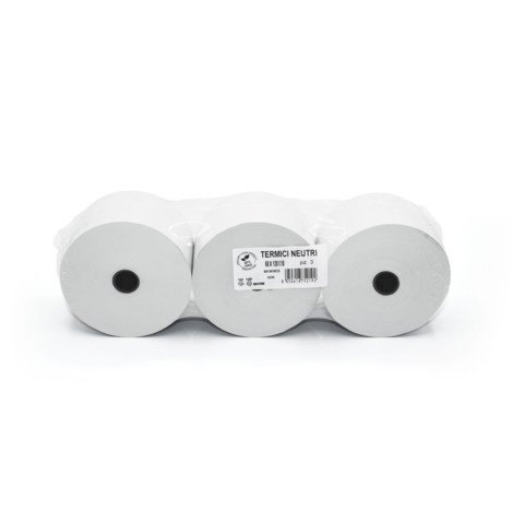 Rotoli termici per aree di servizio Rotolificio Pugliese BPA FREE 60 mm x 130 m f. 18 mm 55 g/m² – conf. 3 pz