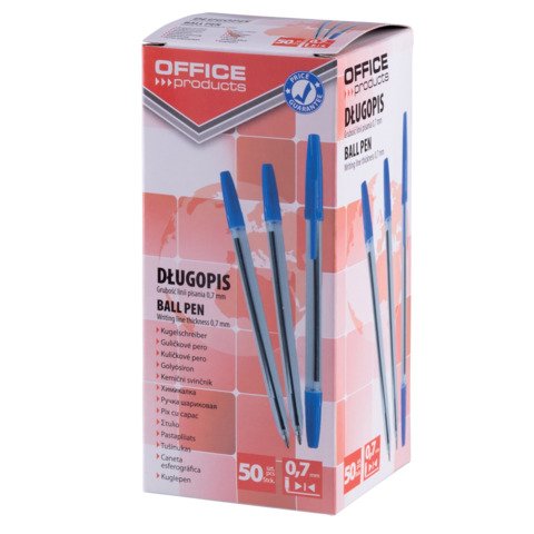 Penna a sfera Office Product – punta 1,0 mm blu – conf. 50 pz – 17015211-01