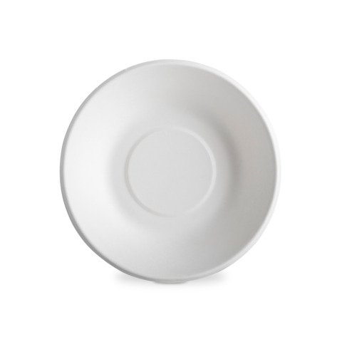 Piatto fondo rotondo in canna da zucchero Oasis Green bianco 680 ml conf. 50 pz Ø 18,9 cm – OAS-189CA