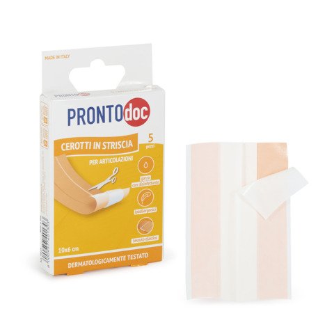 Cerotti in striscia per articolazioni ProntoDoc 10×6 cm in astuccio da 5 pezzi assortiti – 4013