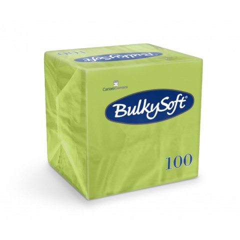 Tovaglioli Bulkysoft Rainbow pura cellulosa 24×24 cm 2 veli conf. 20×100 pz kiwi – 32460