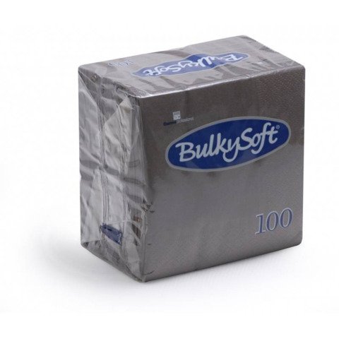 Tovaglioli Bulkysoft Rainbow pura cellulosa 24×24 cm 2 veli conf. 20×100 pz cioccolato – 32462