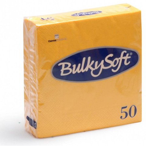 Tovaglioli Bulkysoft Rainbow pura cellulosa 33×33 cm 2 veli conf. 24×50 pz giallo – 32700