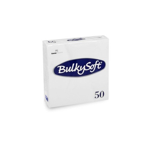 Tovaglioli pura cellulosa Bulkysoft 33×33 cm 2 veli conf. 40×50 pz bianco 32290