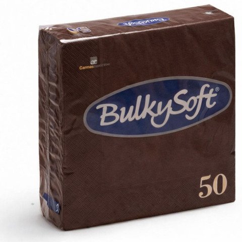 Tovaglioli Bulkysoft Rainbow pura cellulosa 33×33 cm 2 veli conf. 24×50 pz cioccolato – 32760
