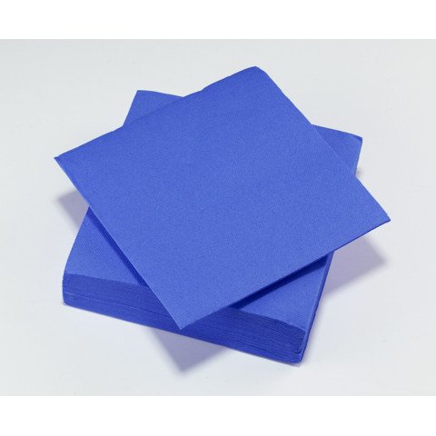 Tovaglioli microgoffrati Tavola Viva 38×38 cm 2 veli conf. 40 pz blu scuro 61836