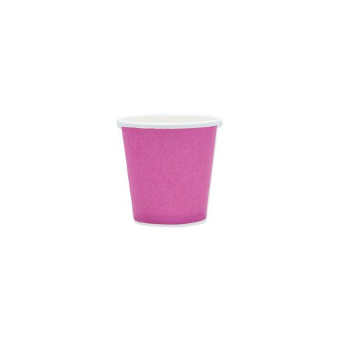Bicchieri in carta di pura cellulosa Ecolor fucsia 80 ml – conf. 25 pz – 74088