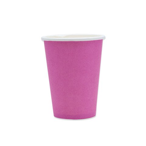 Bicchieri in carta di pura cellulosa Ecolor fucsia 250 ml – conf. 25 pz – 74087