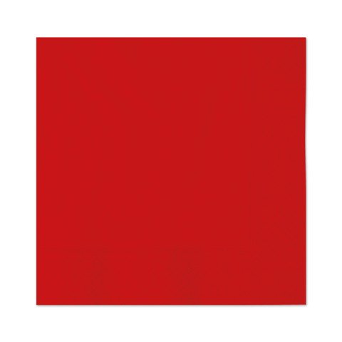 Tovaglioli in carta di pura cellulosa Ecolor 2 veli rossi conf. 40 pz 33×33 cm 74504