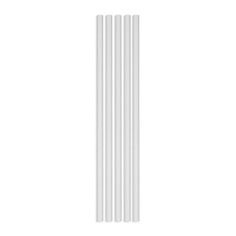 Cannucce in carta Ecolor Ø 0,5 cm bianco – conf. 50 pz – 74249