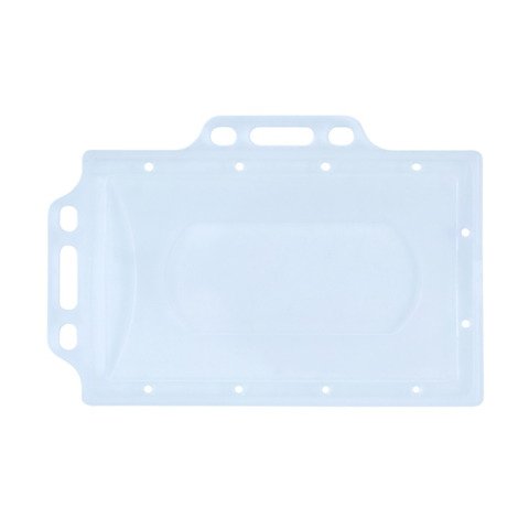 Portabadge Donau in PP trasparente con doppio supporto 92×59 mm – conf. 50 pz – 8349001PL-00