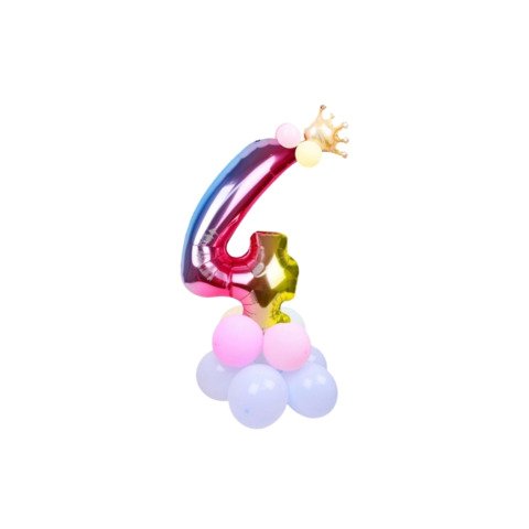 Set palloncini Party Go multicolor indicanti anni/eta’ H.80 cm conf. 15 pz n° 4 – FB0952