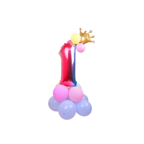Set palloncini Party Go multicolor indicanti anni/eta’ H.80 cm conf. 15 pz n° 1 – FB0949