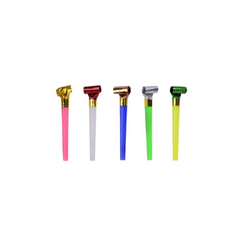Trombette sonore Party Go colori metallizzati assortiti – conf. 10 pz – GF0059