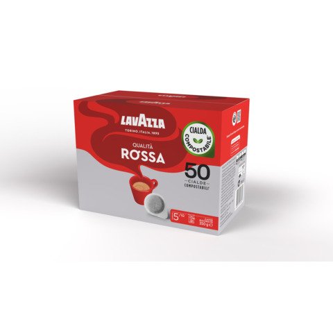Caffe’ in cialda compostabile Lavazza Qualità Rossa astuccio da 50 pz 3186