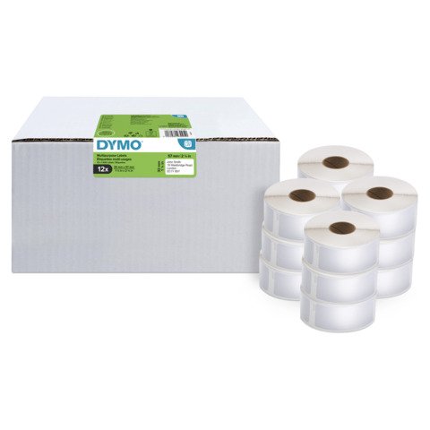 Rotoli 1000 etichette DYMO® Label Writer multi-uso 57×32 mm – bianco – VALUE PACK 12 rotoli – 2093095