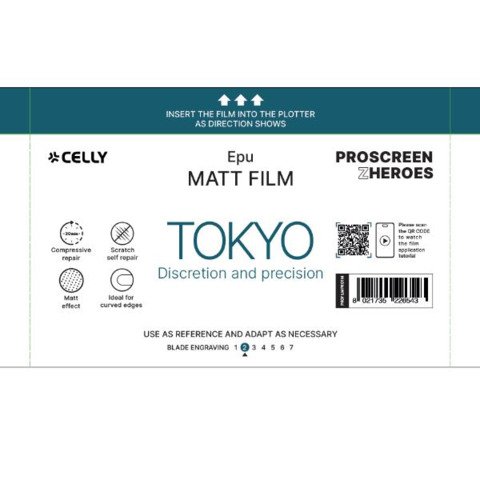 Pellicola protettiva per Smartphone Celly Tokyo Pro Matt – conf. 50 pz – PROFILMPRO50M