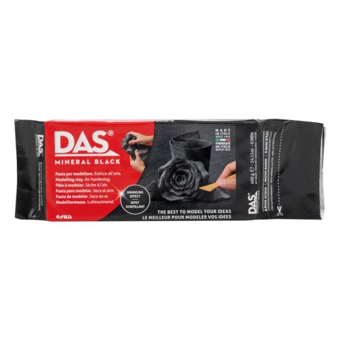 Pasta per modellare DAS in panetto da 400 g Mineral Black – F382400