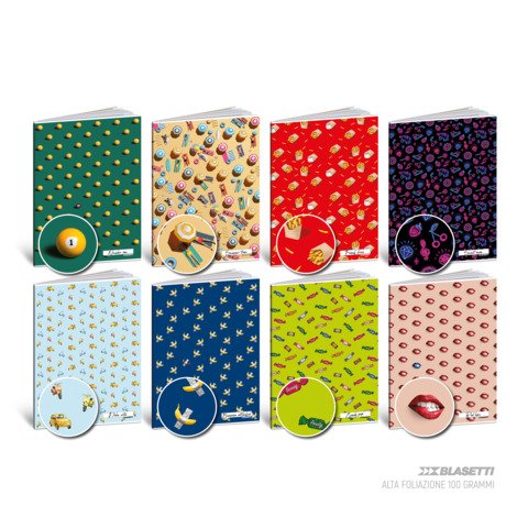 Maxi quaderno Blasetti Pattern A4 – 100 g/m² – 24+1 ff – 1R – conf. 10 pezzi – 9389