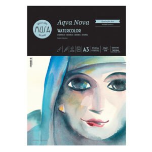 Blocco acquerello Musa Aqva Nova 12 ff - 300 g - grana fine formato A3 MU121293