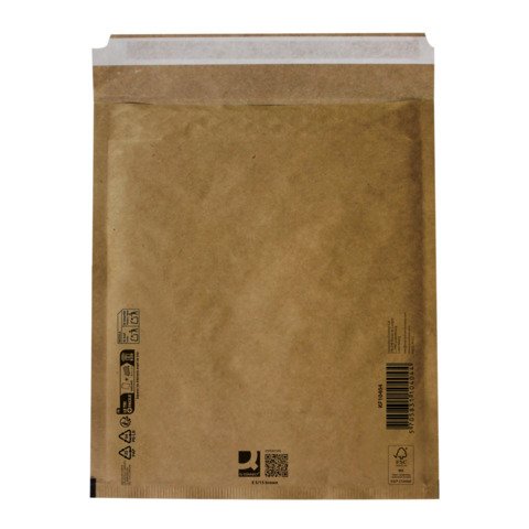 Buste imbottite per spedizioni Q-Connect avana 5/E – conf. 10 pz – 220×265 mm KF10424