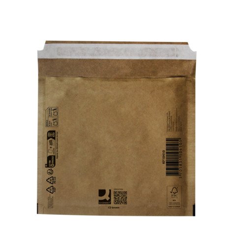 Buste imbottite per spedizioni Q-Connect avana CD – conf. 10 pz – 180×165 mm KF10430