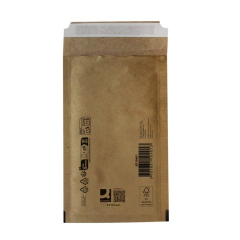Buste imbottite per spedizioni Q-Connect avana 2/B – conf. 10 pz – 120×215 mm KF10421