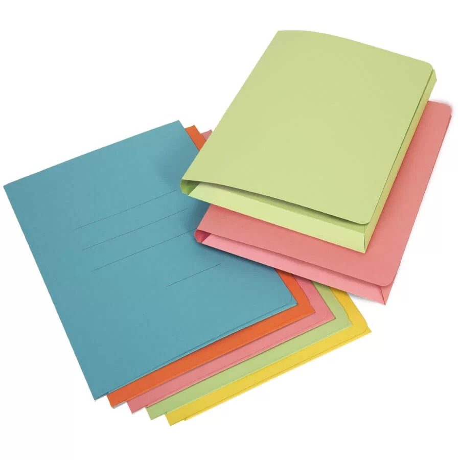 Zaffiro – Cartelline con rigature esterne – Colore Verde