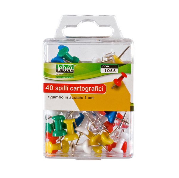 Spilli cartografici a clessidra – colori assortiti – Lebez – conf. 40 pezzi