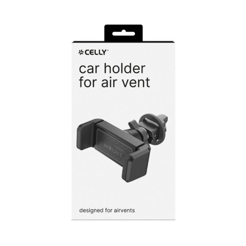 Supporto Smartphone per auto Celly con funzione Auto-lock nero MOUNTVENT360BK