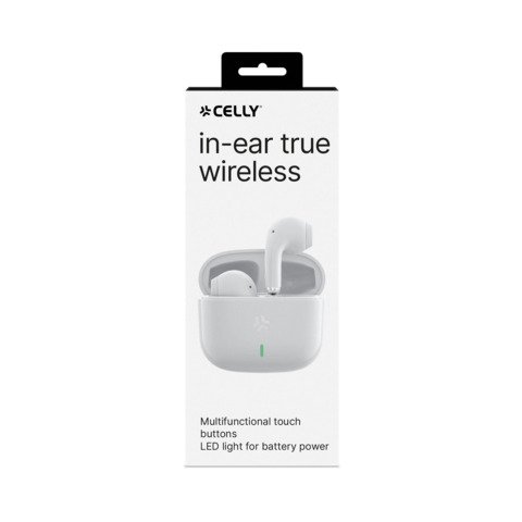 Auricolari True Wireless Celly TIPS1 colore bianco TIPS1WH