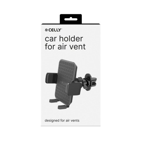 Supporto Smartphone per auto Celly con funzione Auto-release nero MOUNTVENTPLUSBK